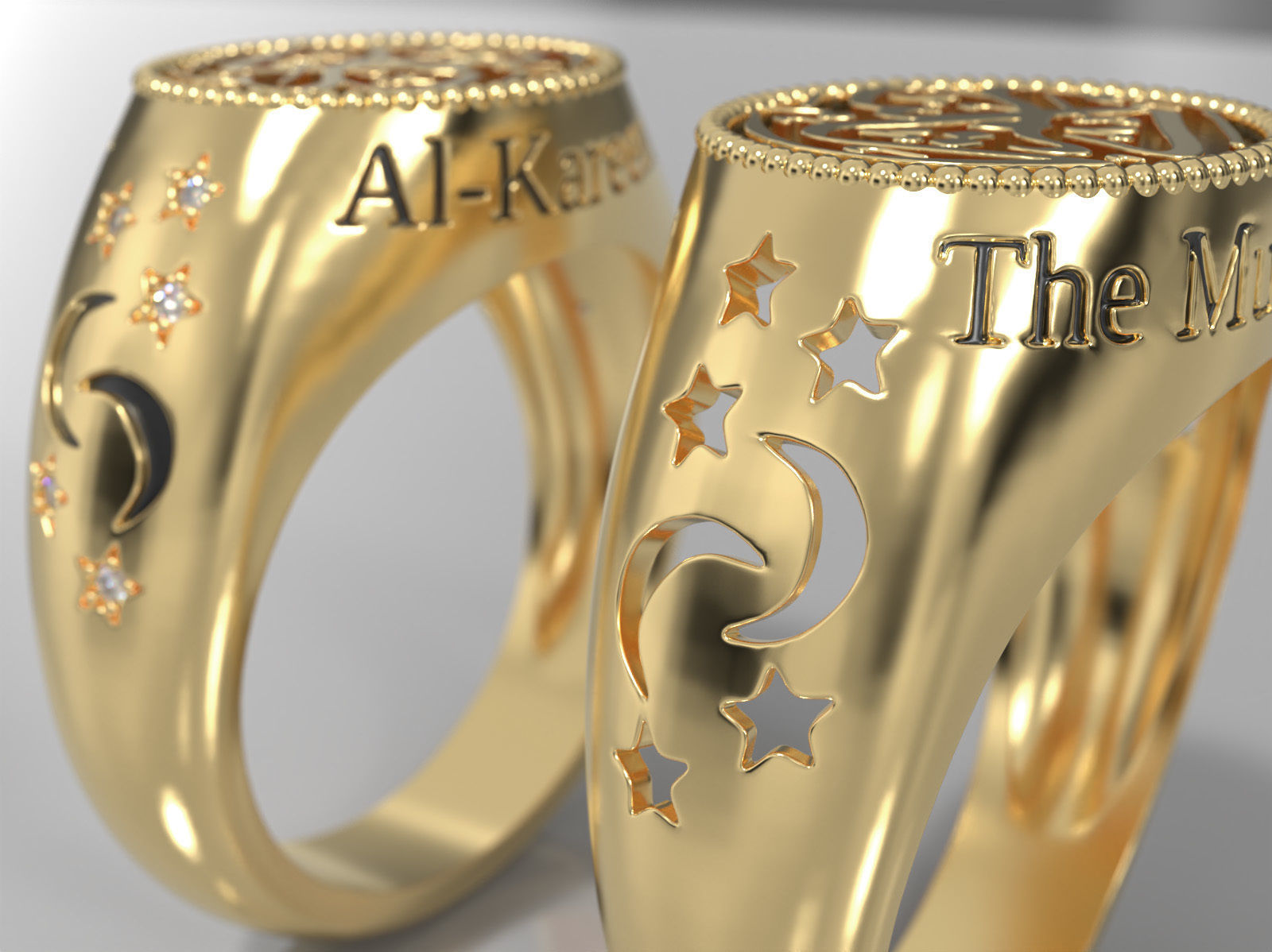 Al-Kareem  Ring -- The Munificent 3D print model_10