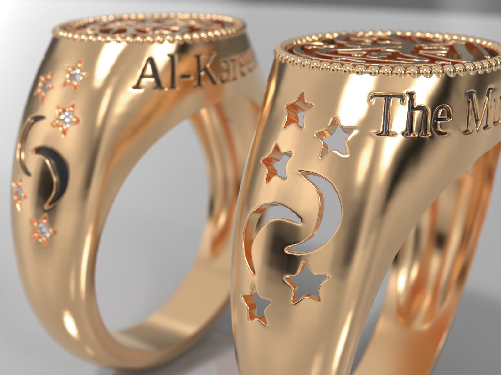 Al-Kareem  Ring -- The Munificent 3D print model_11