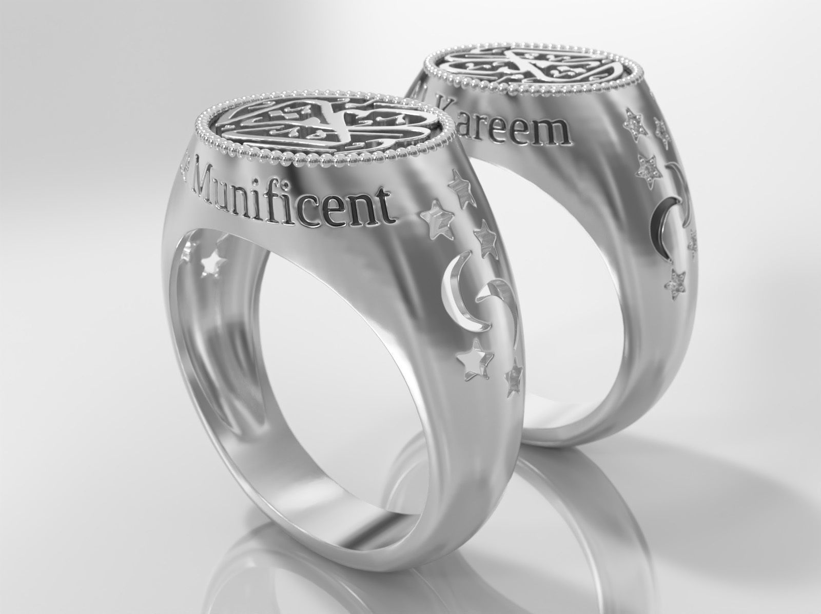 Al-Kareem  Ring -- The Munificent 3D print model_15
