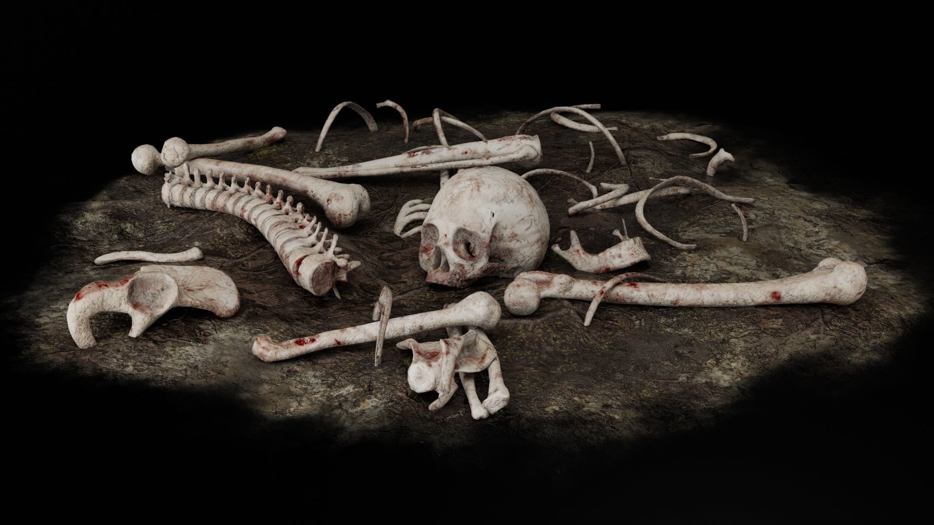 The Lost Graveyard - RENEWED Low-poly 3D model_3