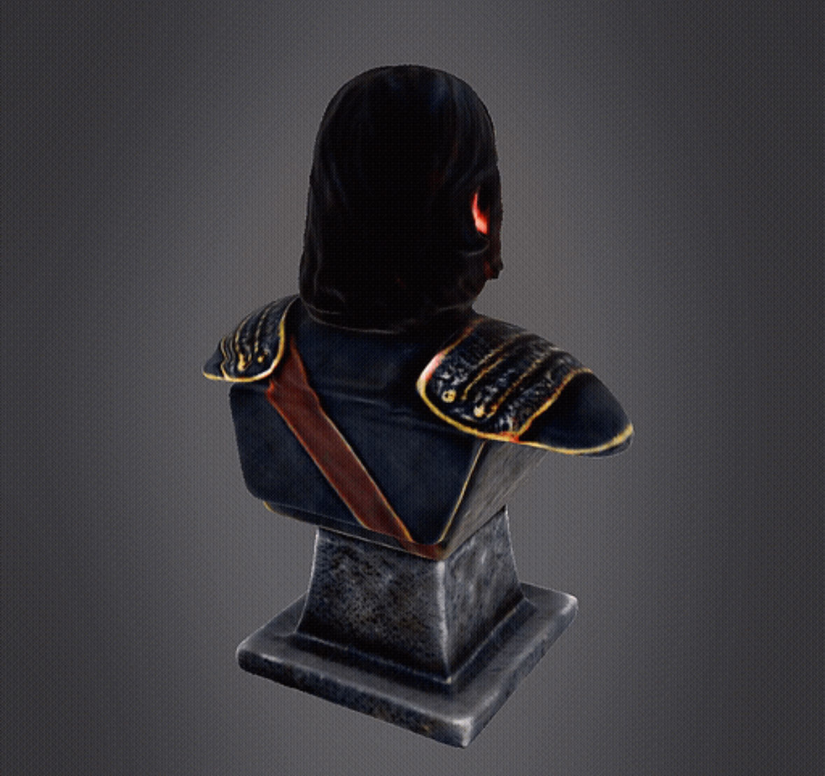 Middle Earth Warrior Bust Aragorn 3D print model_1