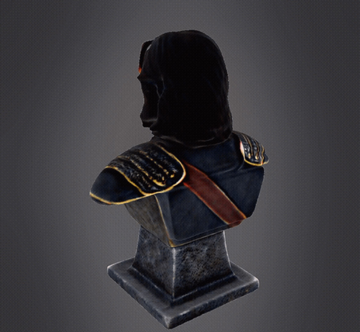 Middle Earth Warrior Bust Aragorn 3D print model_4