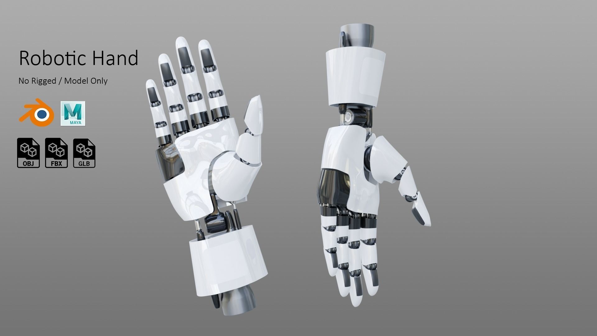 Robotic Hand 3D model_4