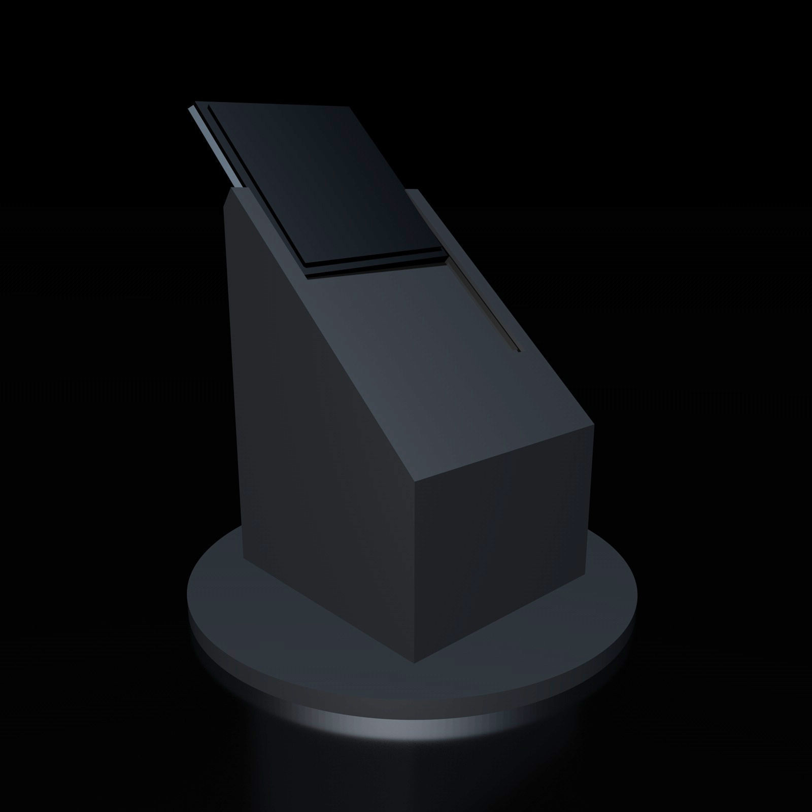 Beagle with Collar Cape on Pedestal 3D print model_11