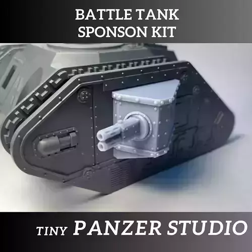 Imperial Battle Tank Sponsons 3D print model