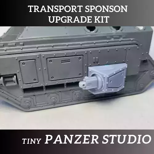 Imperial Transport Tank Sponsons 3D print model