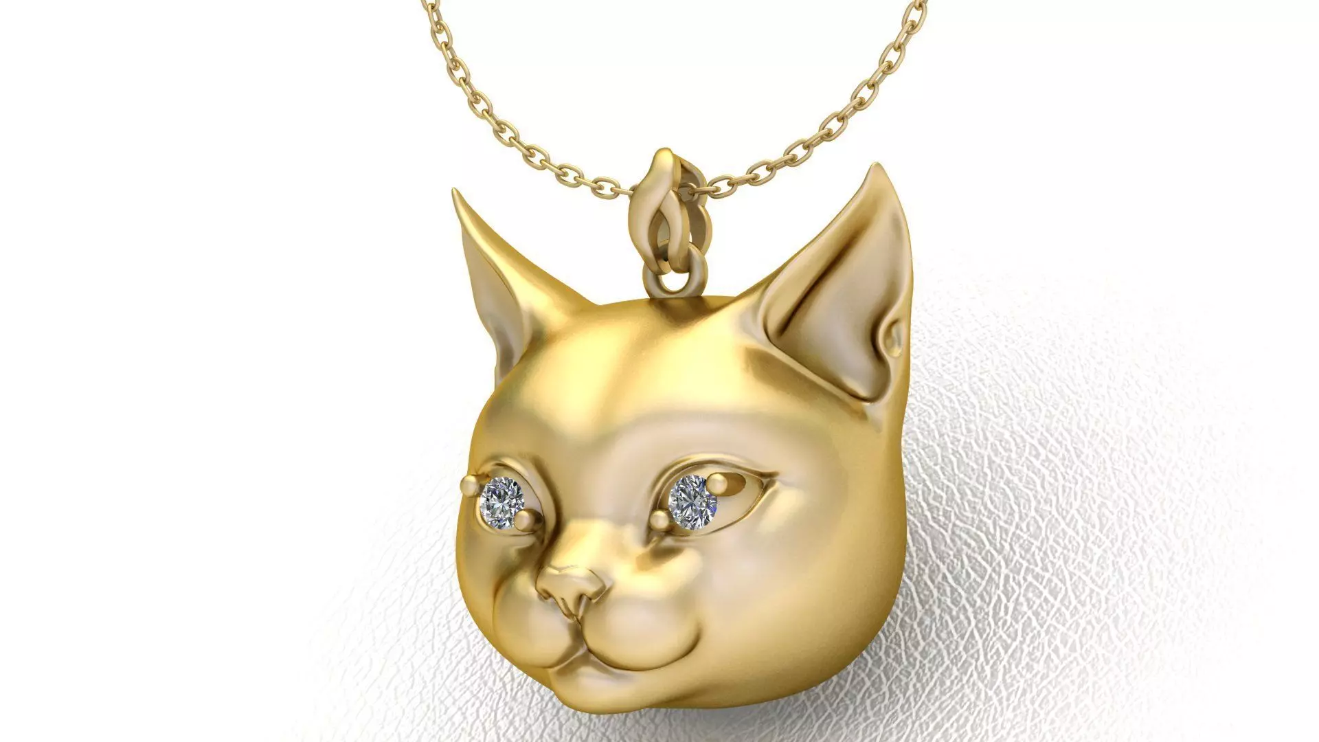 Cat Pendant 3D print model_0