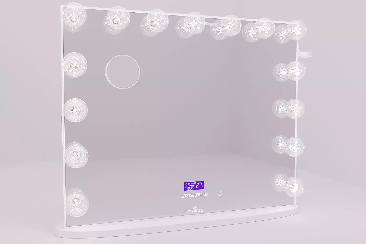 Hollywood makeup vanity led mirror with light bulbs 3D model