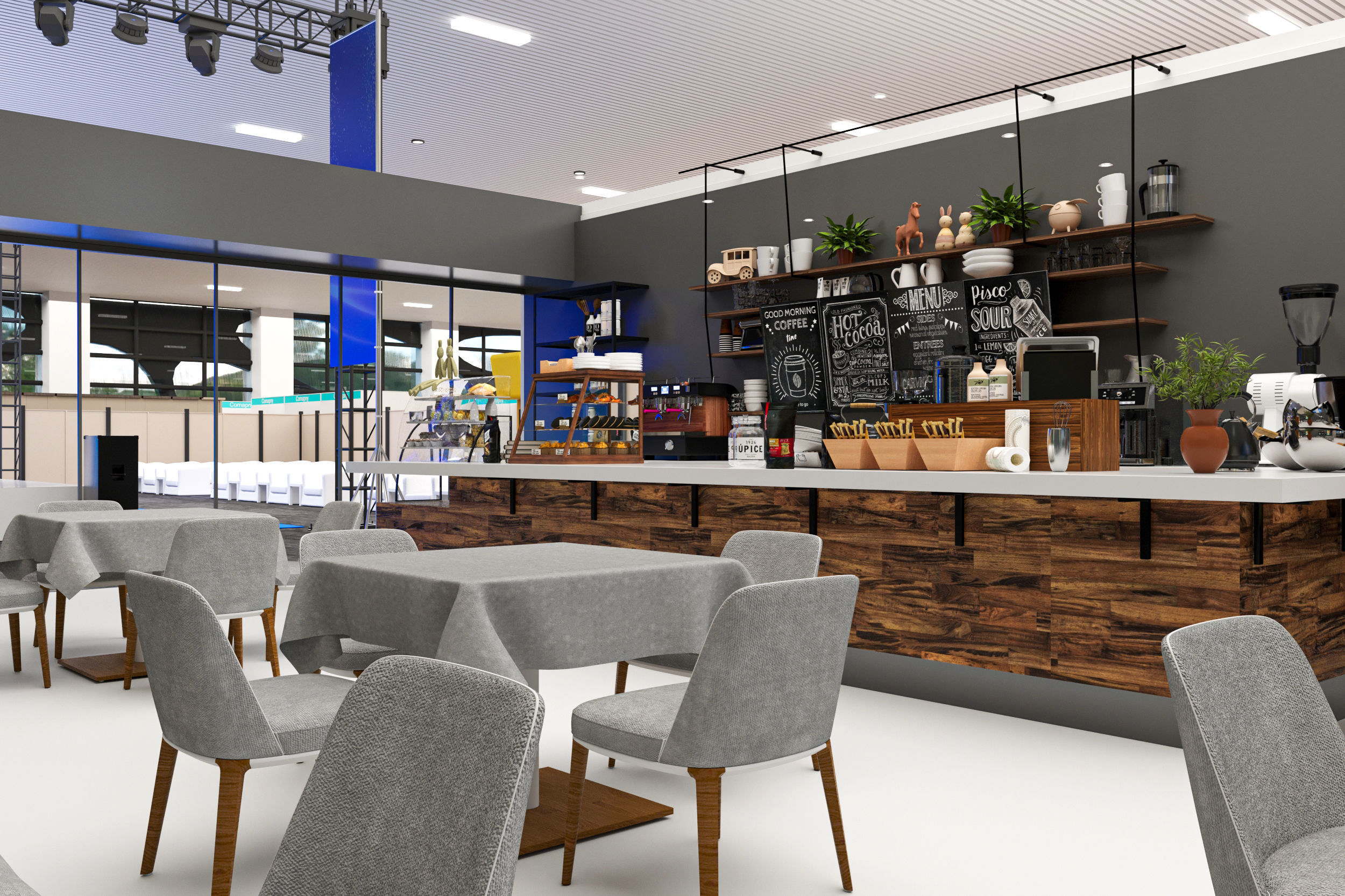 exhibition hall with booths 60mx60m 3D model_21