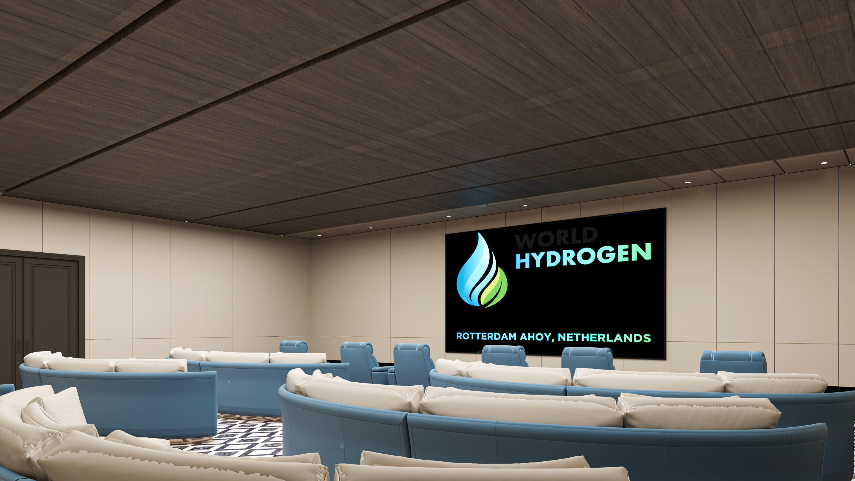 exhibition hall with booths 60mx60m 3D model_13