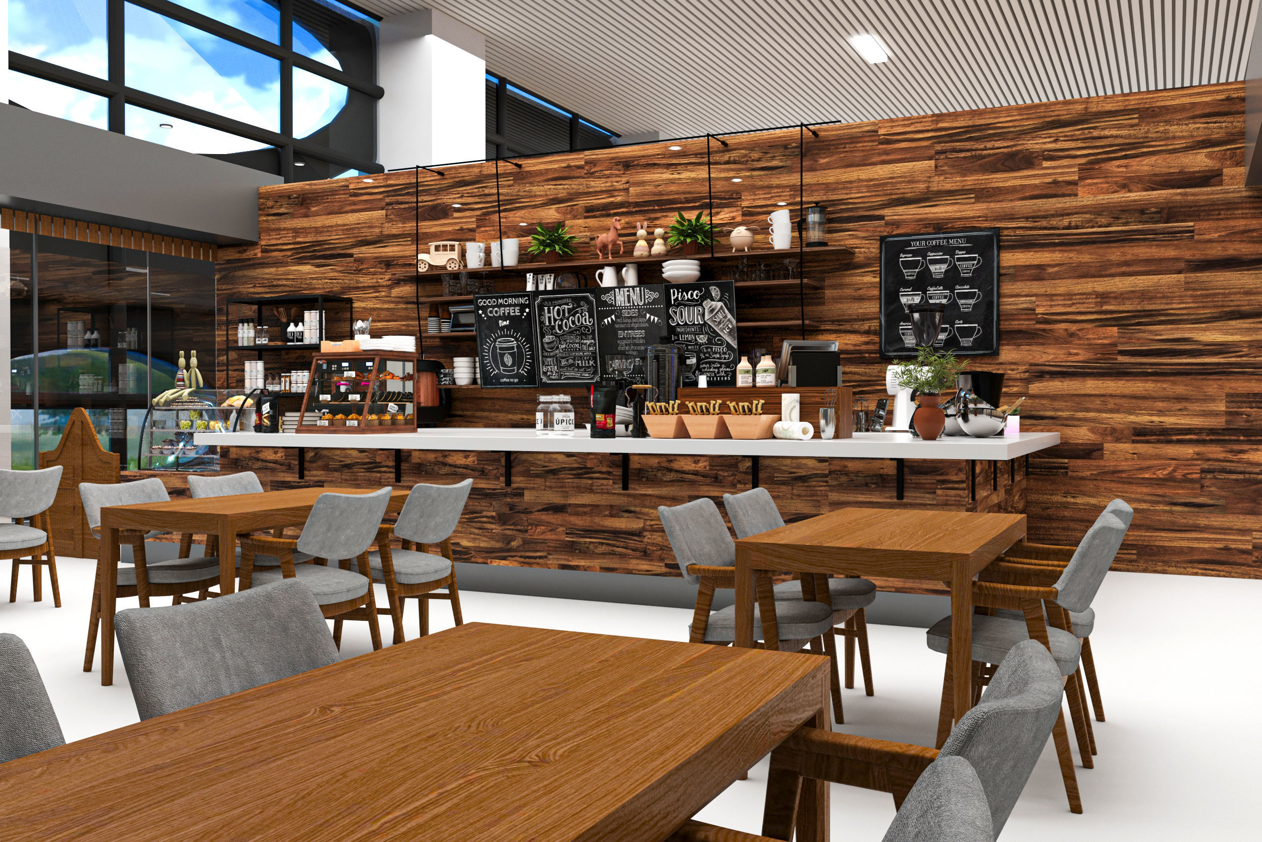 exhibition hall with booths 60mx60m 3D model_10