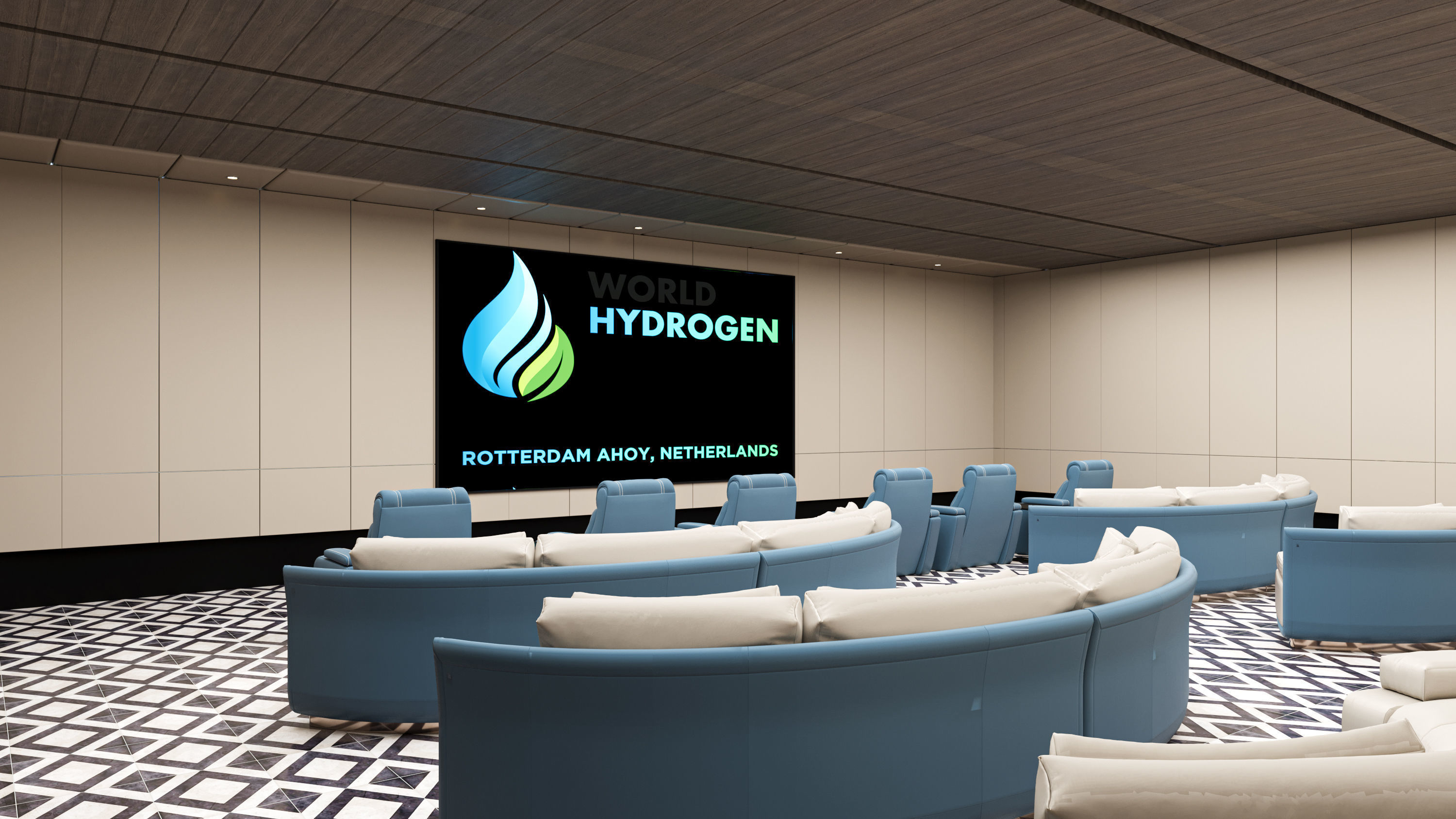 exhibition hall with booths 60mx60m 3D model_18