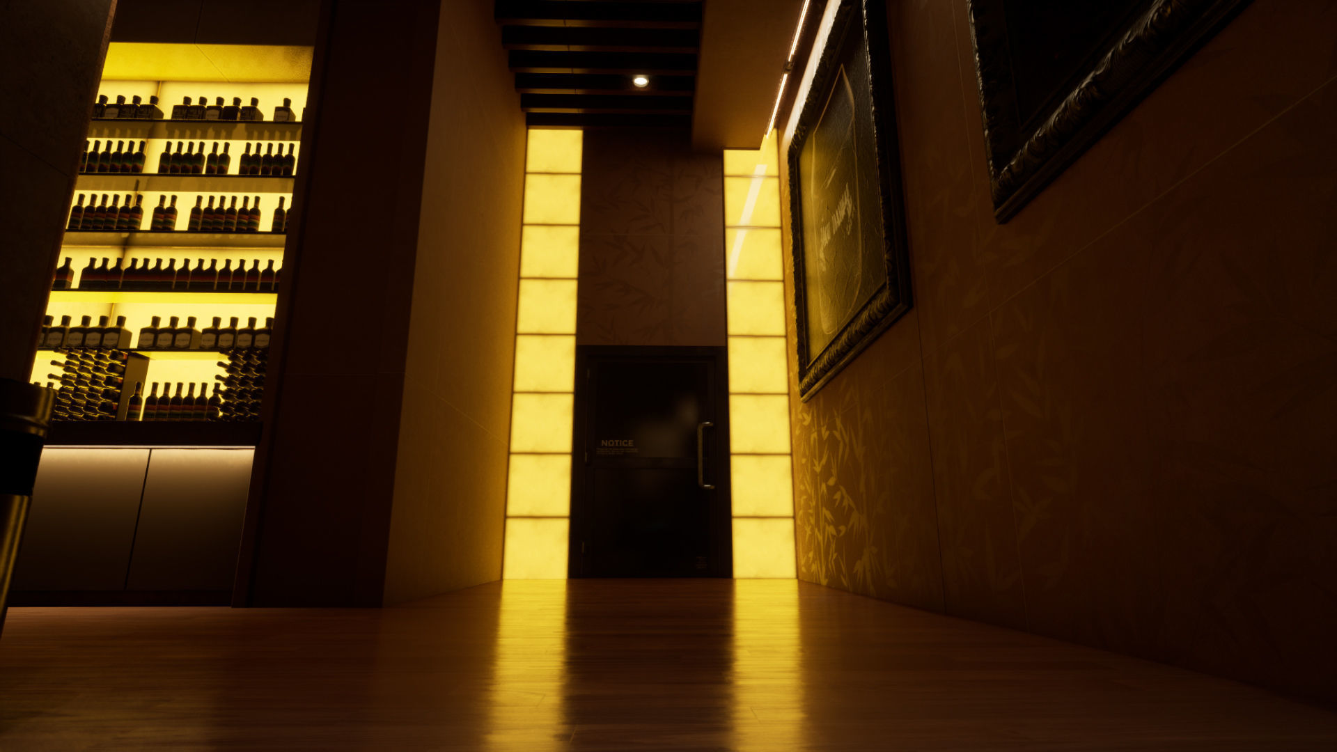 Restaurant Low-poly 3D model_12