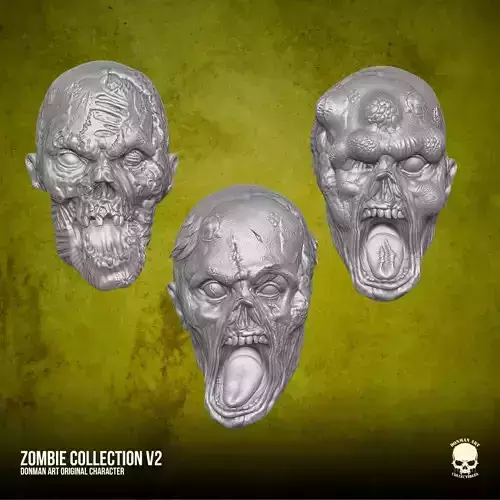 Zombie Collection v2 3D printable files for Action Figures