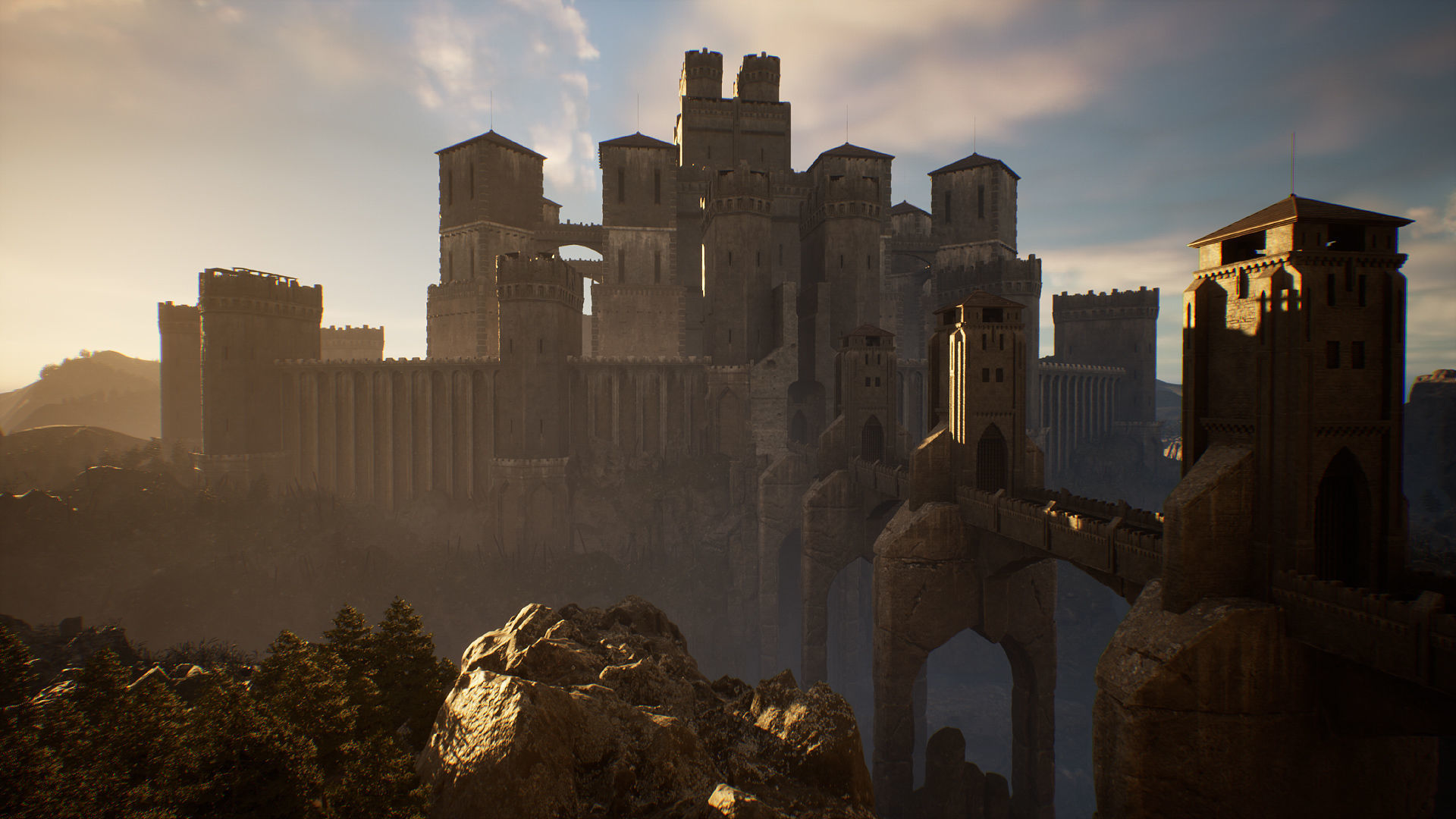 Castle Low-poly 3D model_11