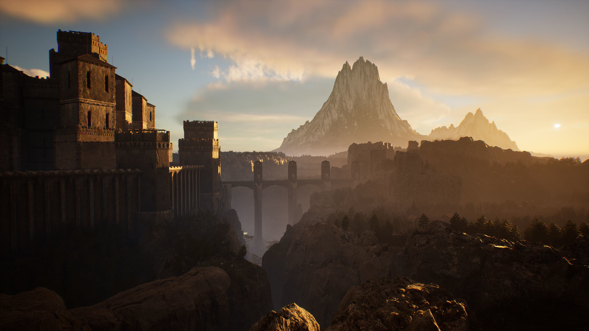 Castle Low-poly 3D model_7