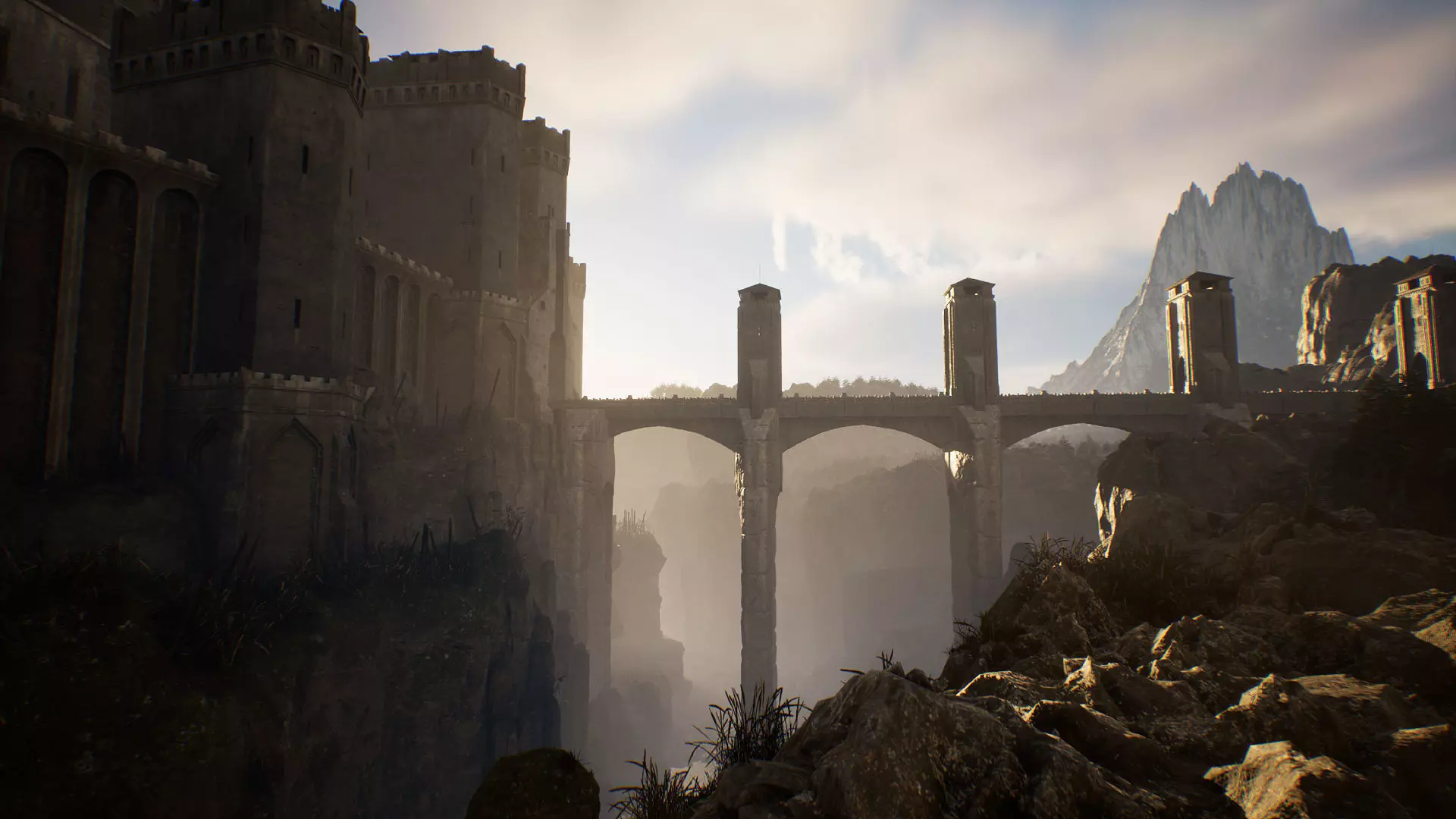 Castle Low-poly 3D model_0