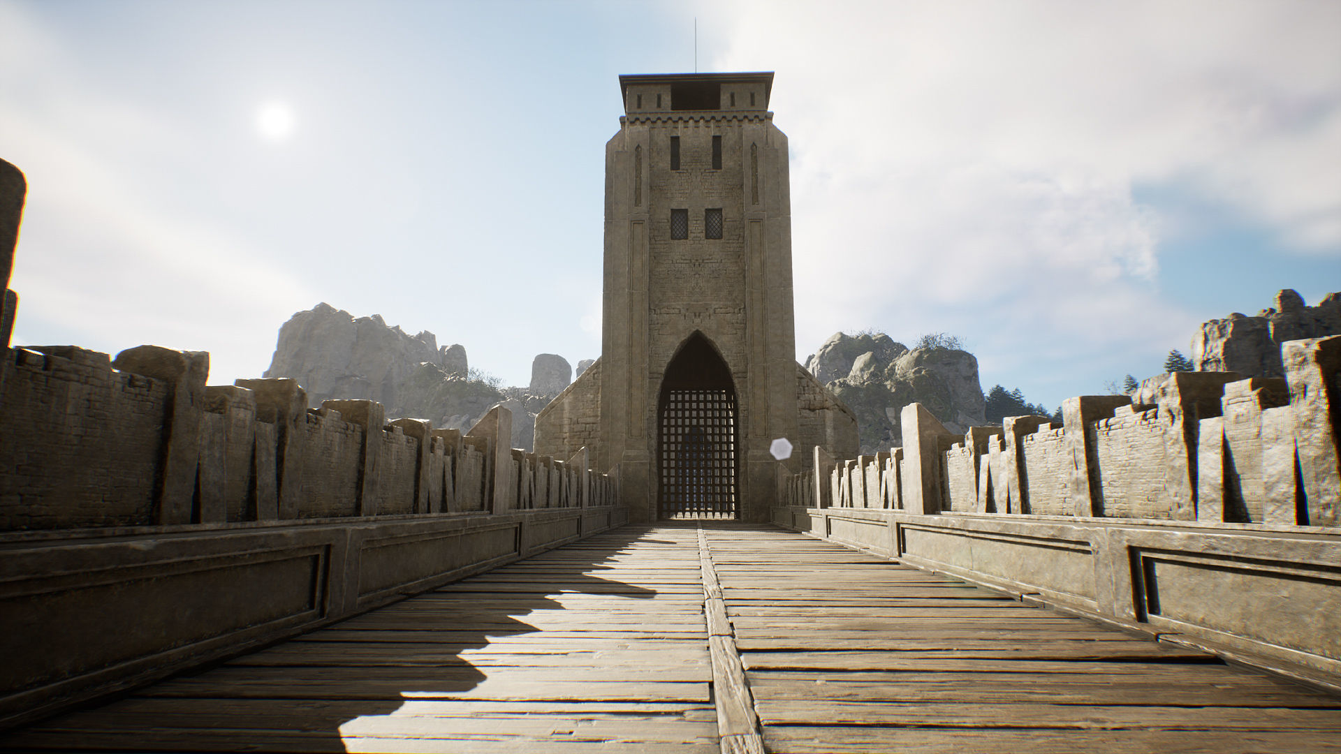 Castle Low-poly 3D model_4