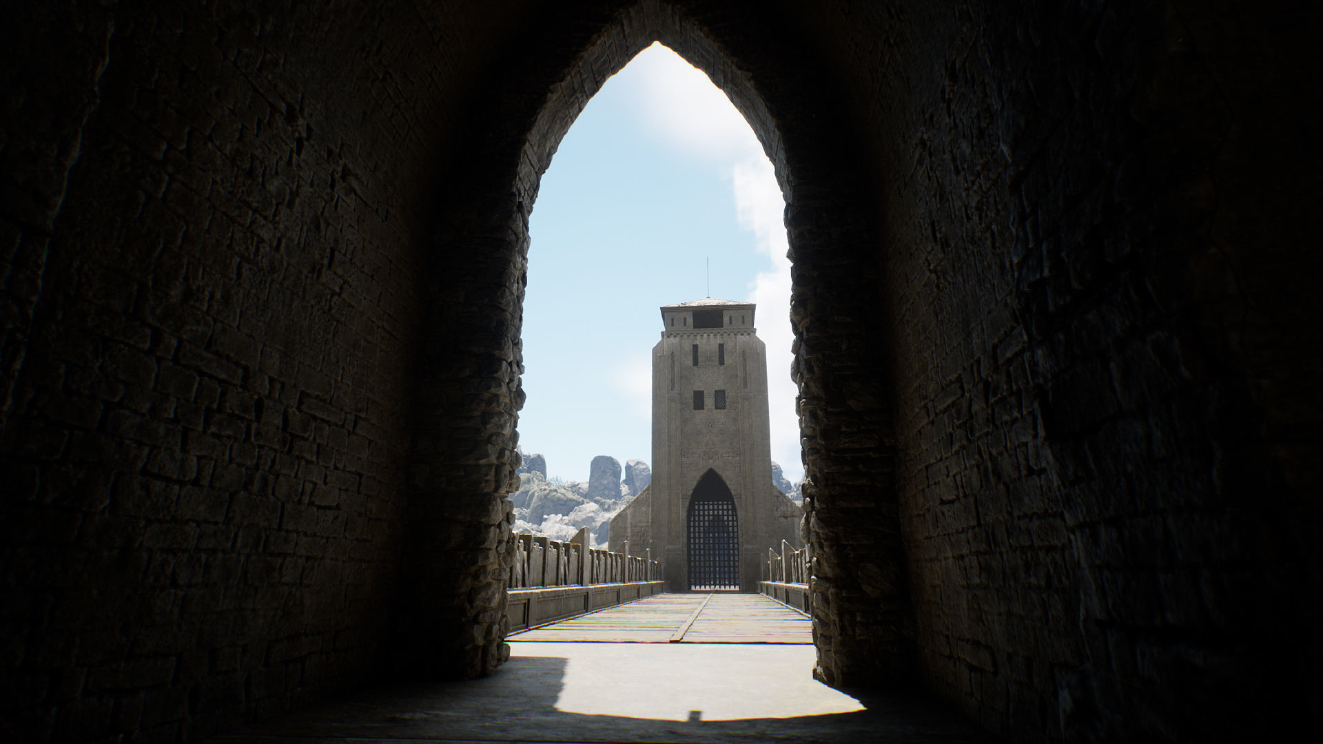 Castle Low-poly 3D model_6