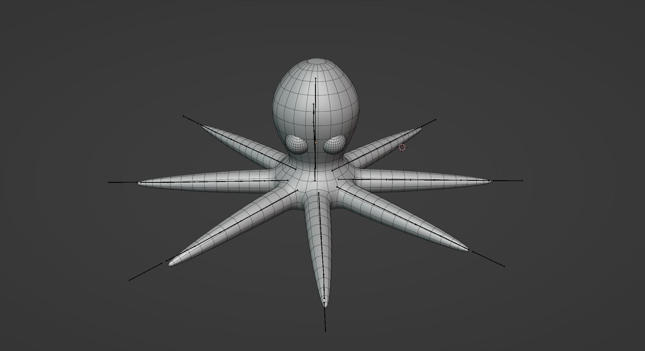 Stylized Low Poly Rigged Octopus Game Character Low-poly 3D model_18