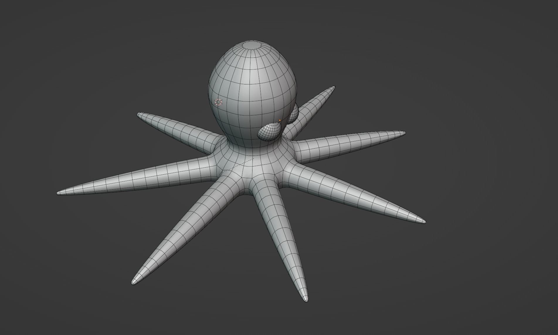 Stylized Low Poly Rigged Octopus Game Character Low-poly 3D model_17