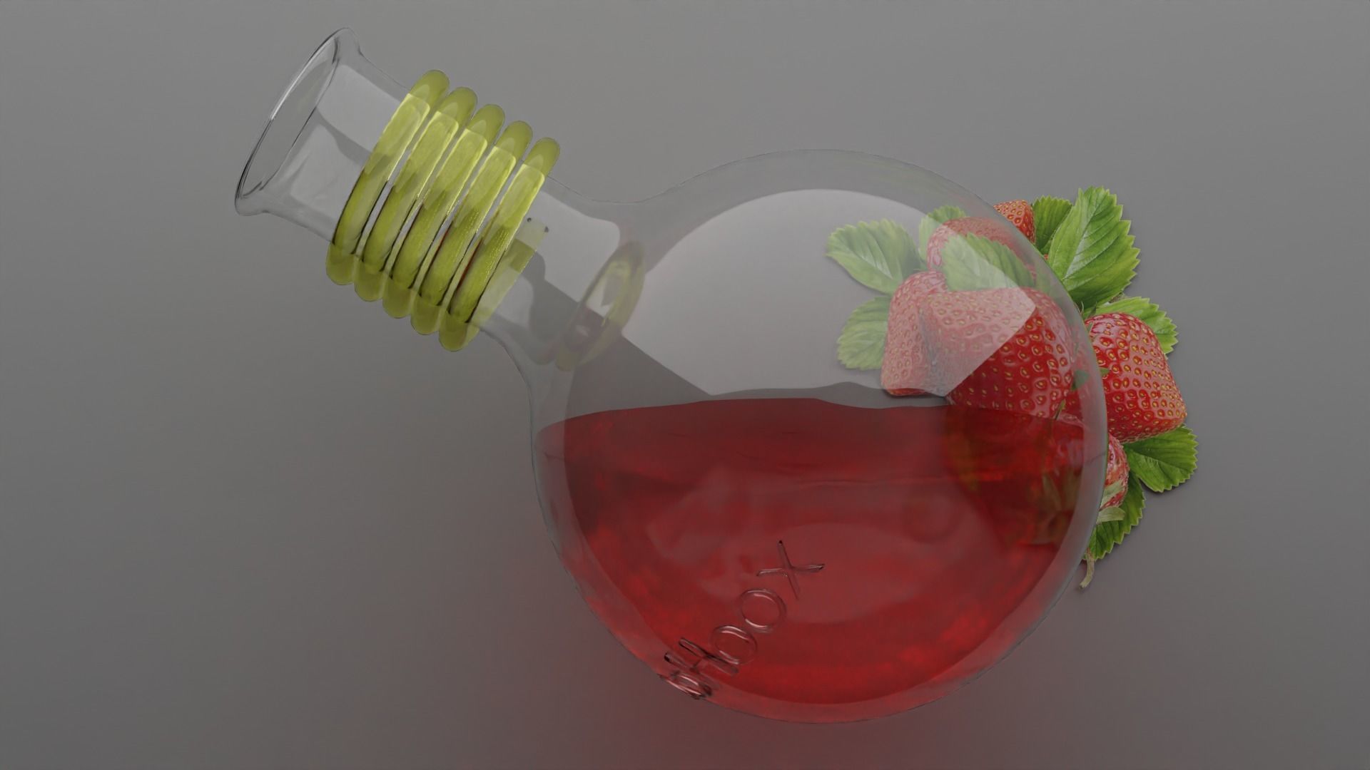 Lab Flask With liquid animation Free 3D model_1