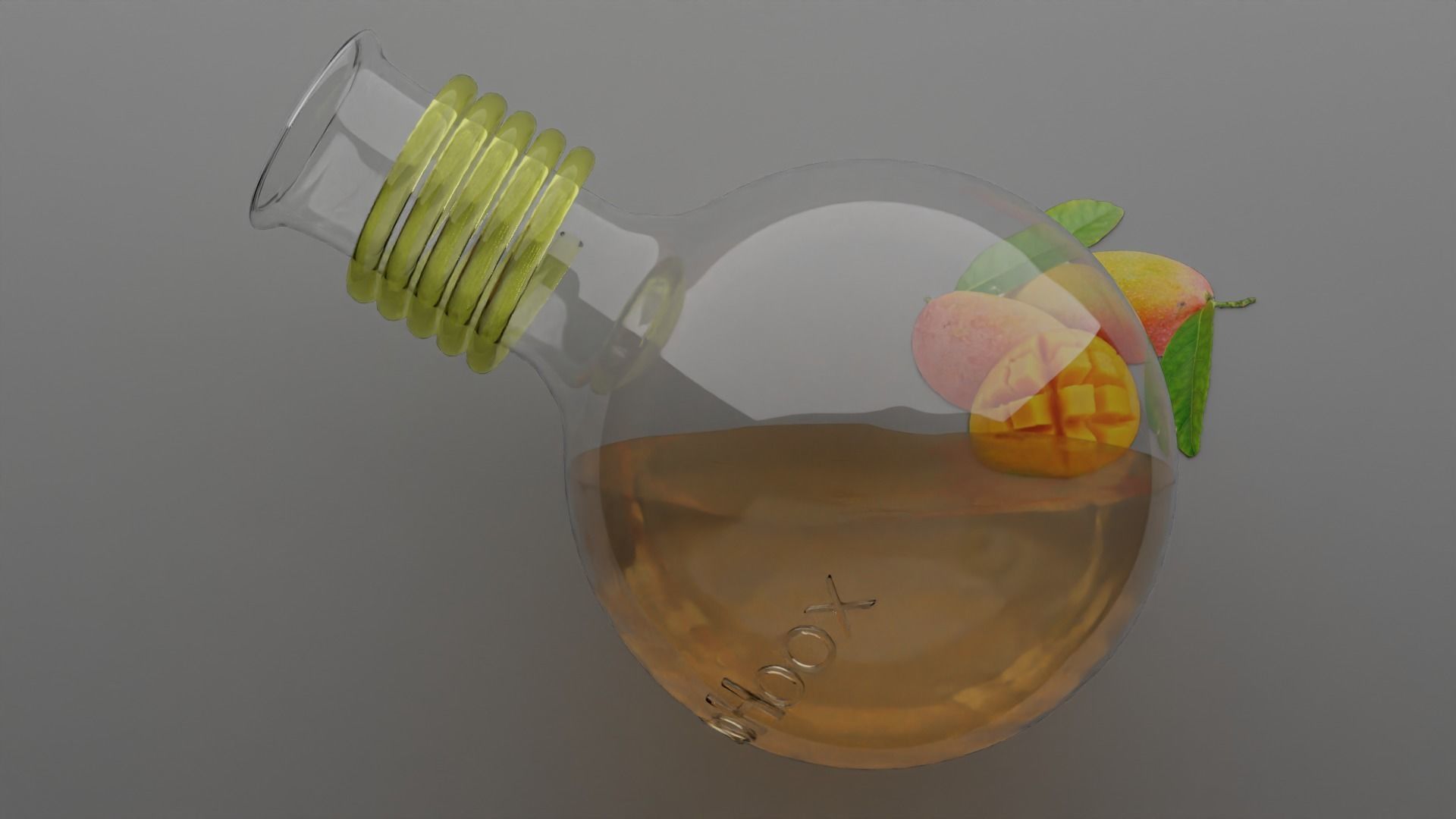 Lab Flask With liquid animation Free 3D model_2