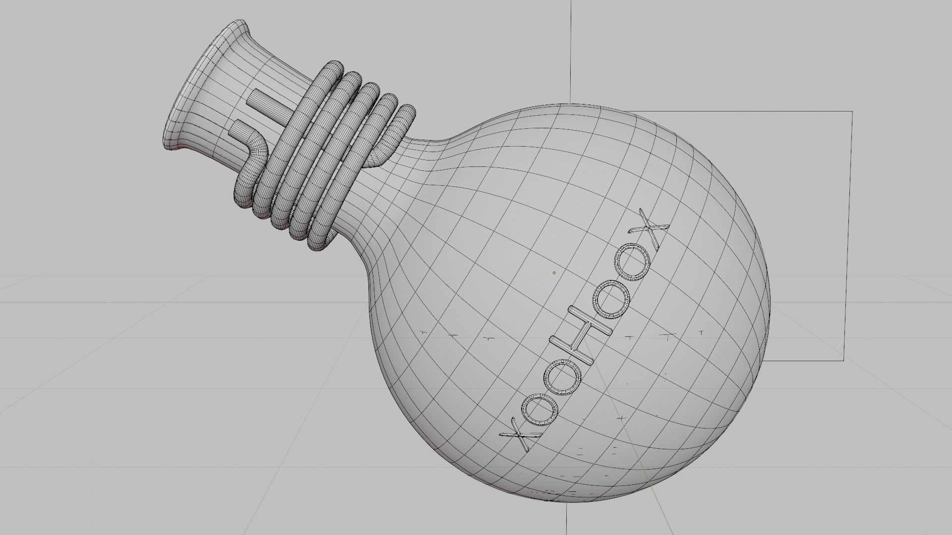 Lab Flask With liquid animation Free 3D model_4
