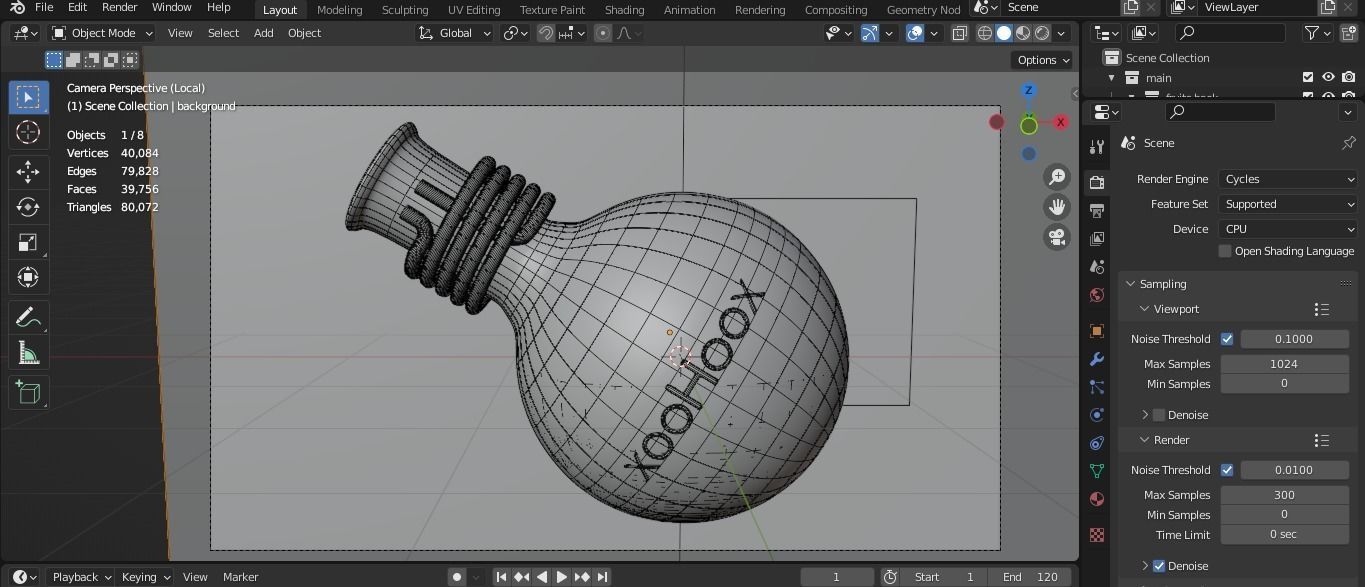 Lab Flask With liquid animation Free 3D model_5