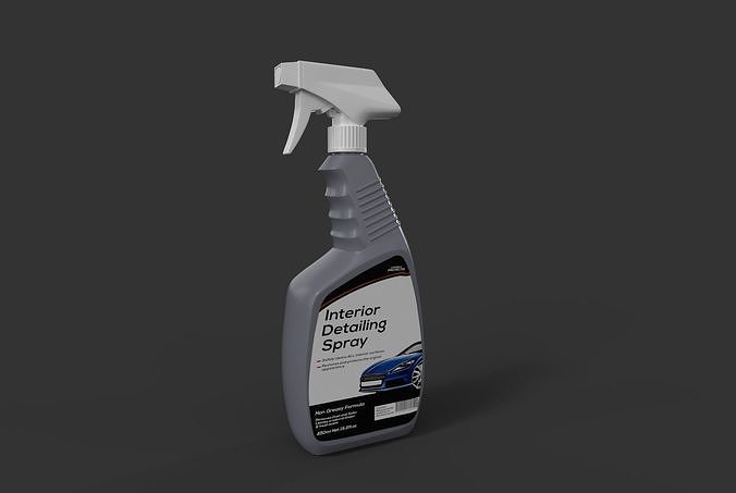 Interior Detailing Spray Low-poly 3D model 2