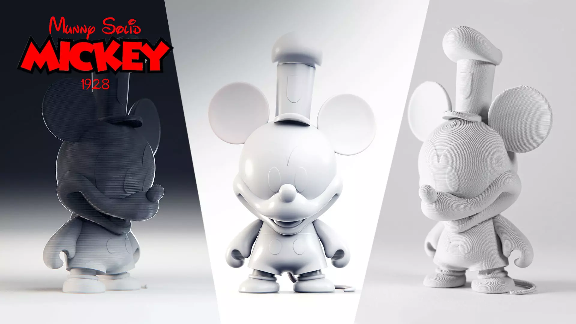 Munny Solid - Mickey 1928 - Artoy Figurine 3D print model_0