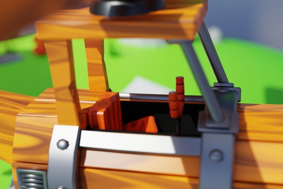 COC Battle Helicopter - Free Environment Low-poly 3D model_8