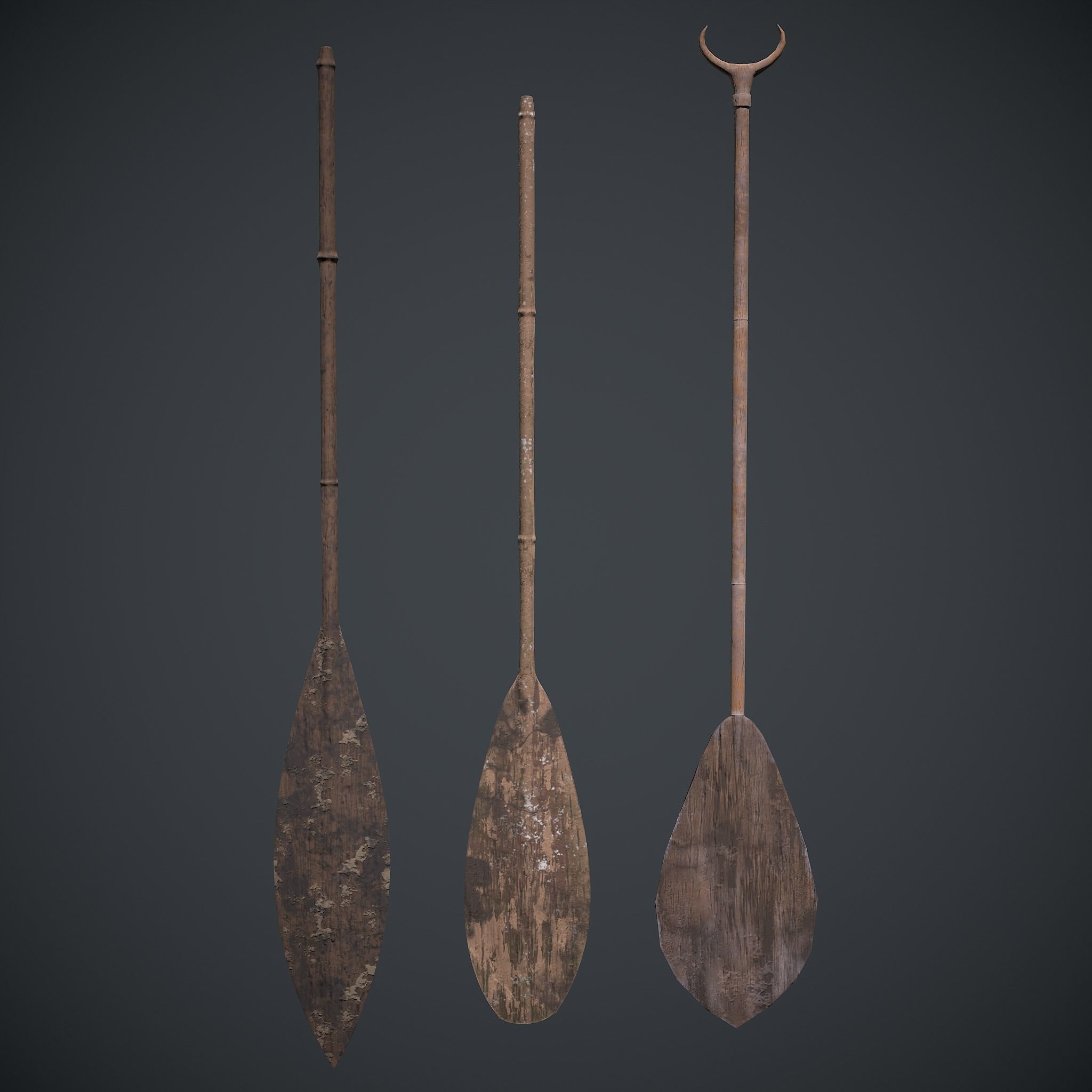 Old Ship Low-poly 3D model_4