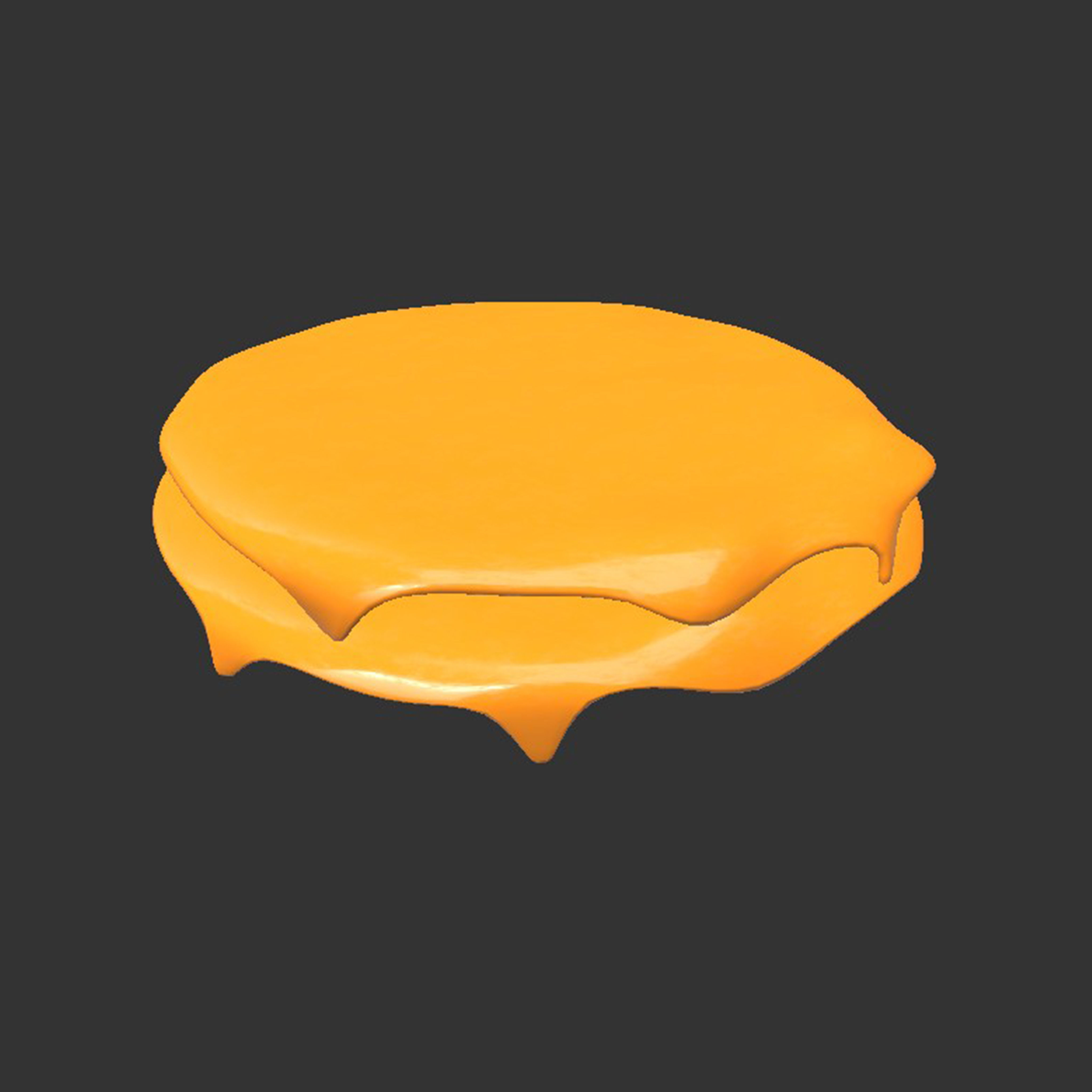 Hamburger Low-poly 3D model_8