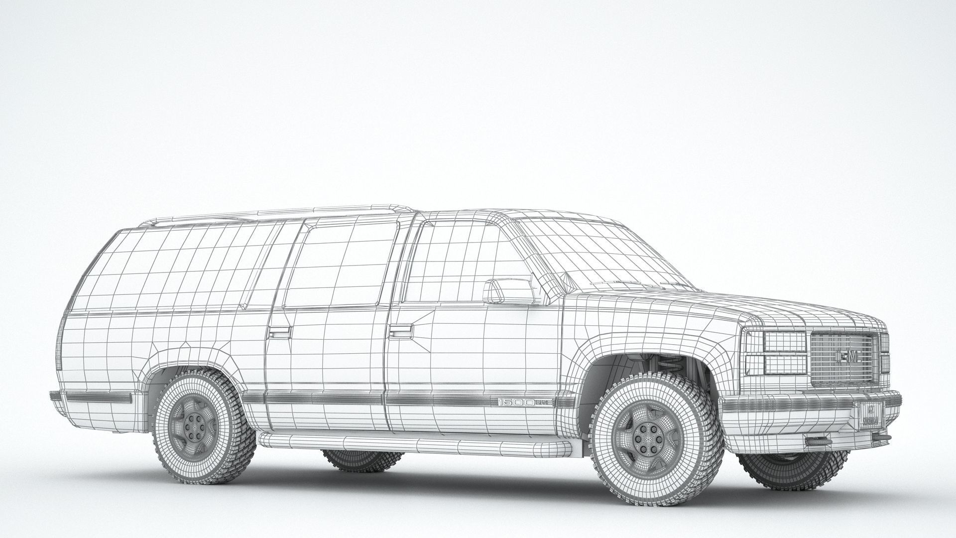 GMC Suburban 1995 3D model_11