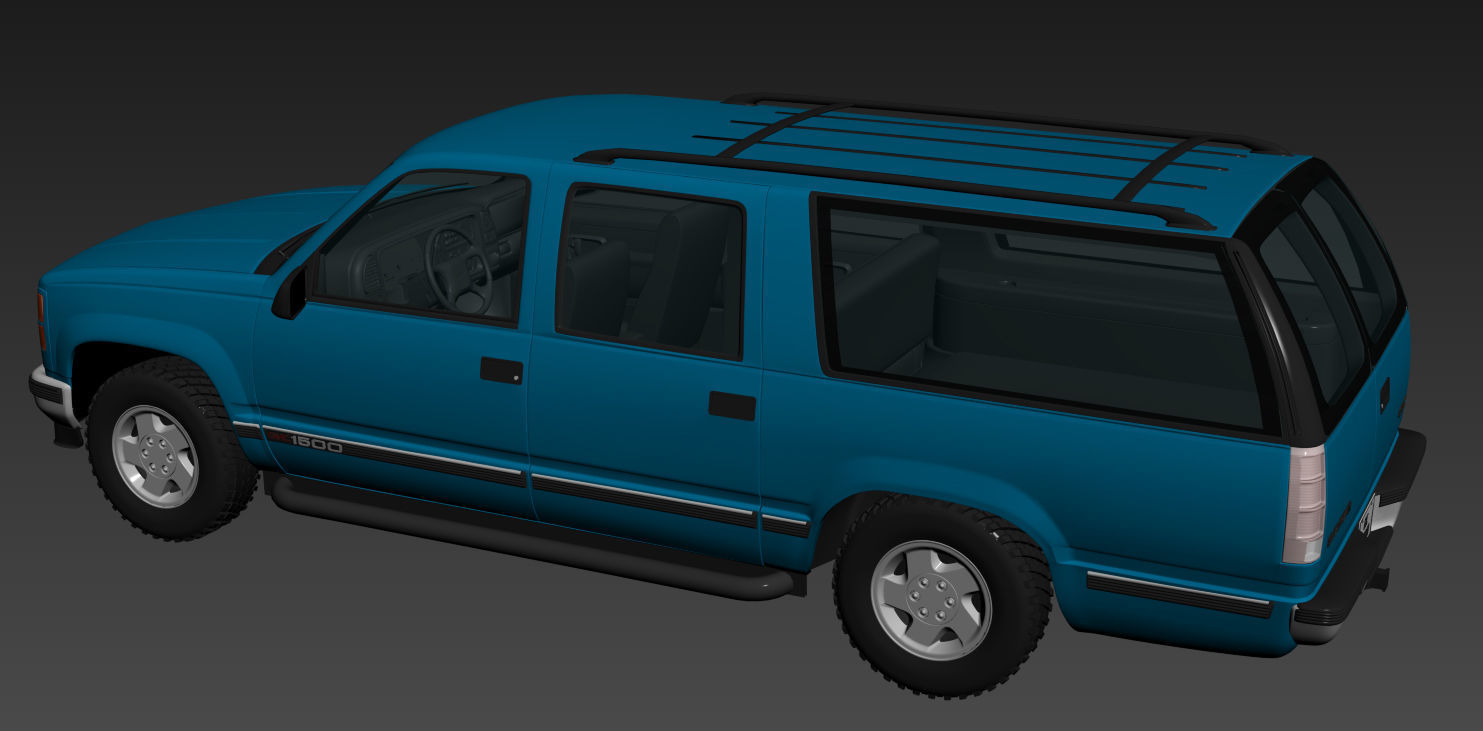 GMC Suburban 1995 3D model_13