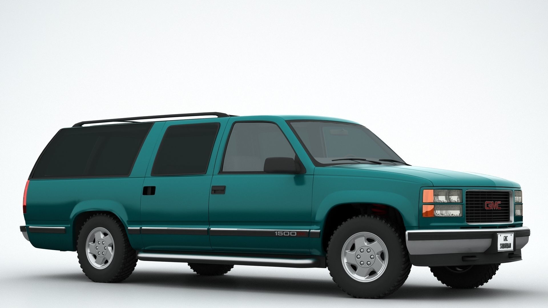 GMC Suburban 1995 3D model_8