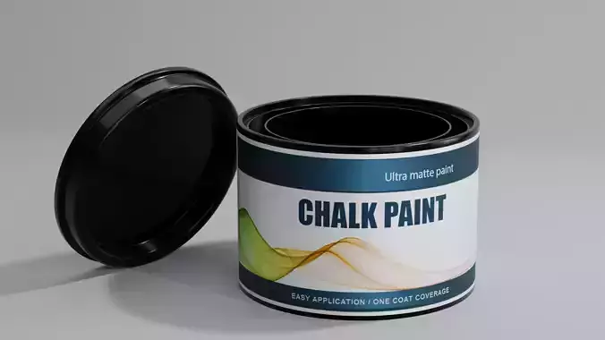 Can Paint plastic 350ml 3D model