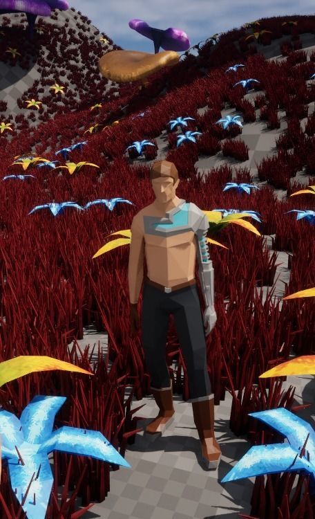 SciFi Character Low-poly 3D model_2