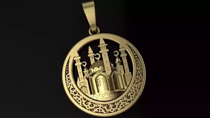 Pendant Mosque 3D print model