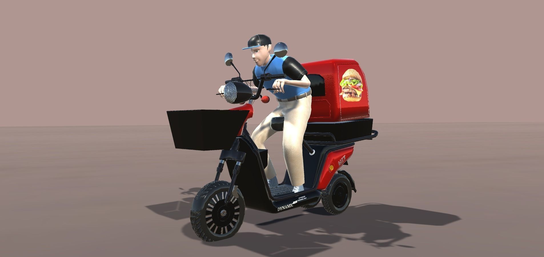 Scootie  Riders Animations  Low-poly 3D model_3