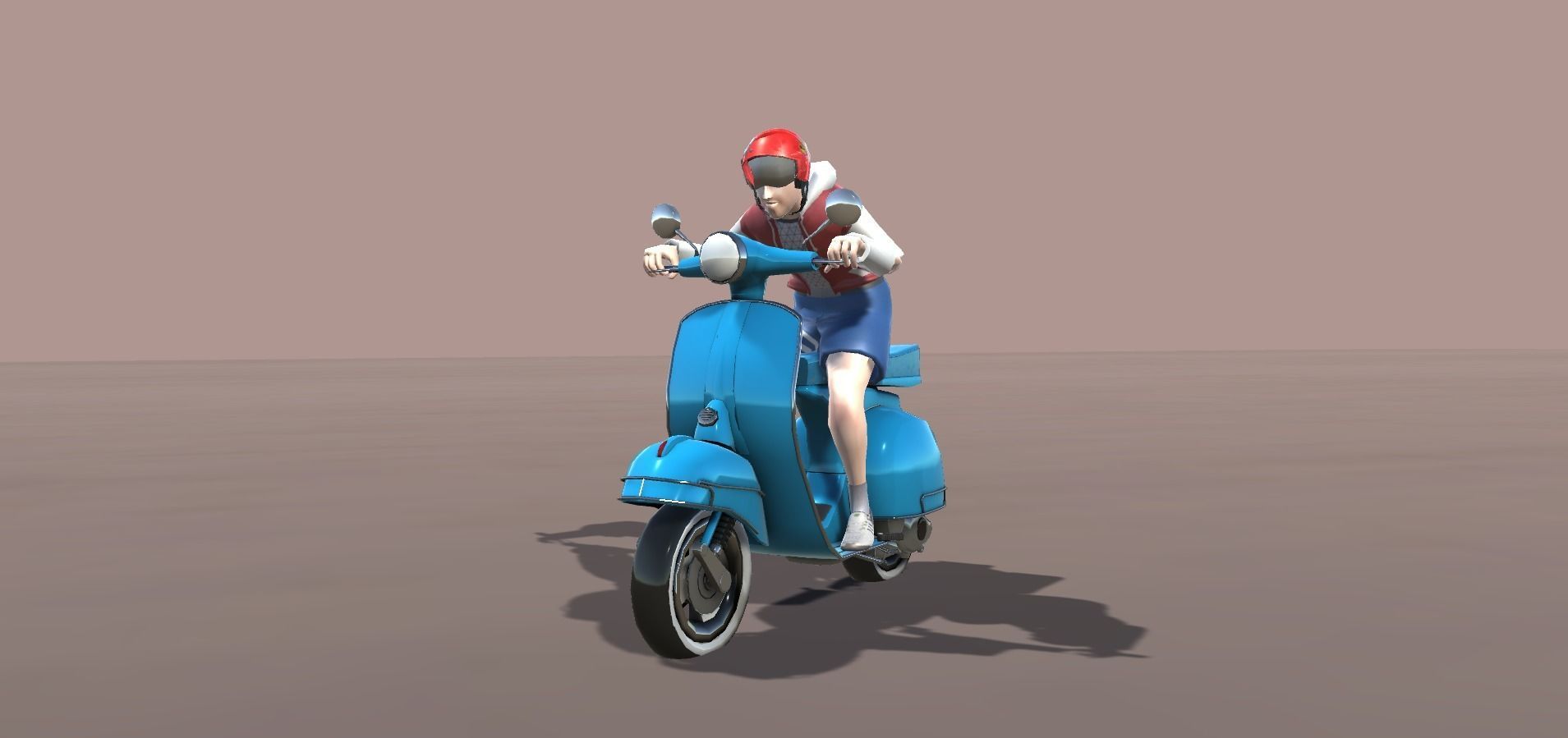 Scootie  Riders Animations  Low-poly 3D model_4