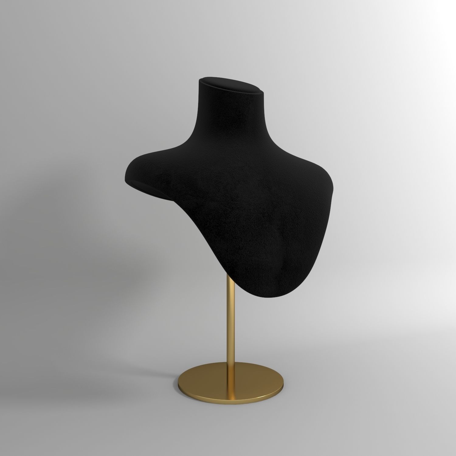 Neck Mannequin 3D model_1