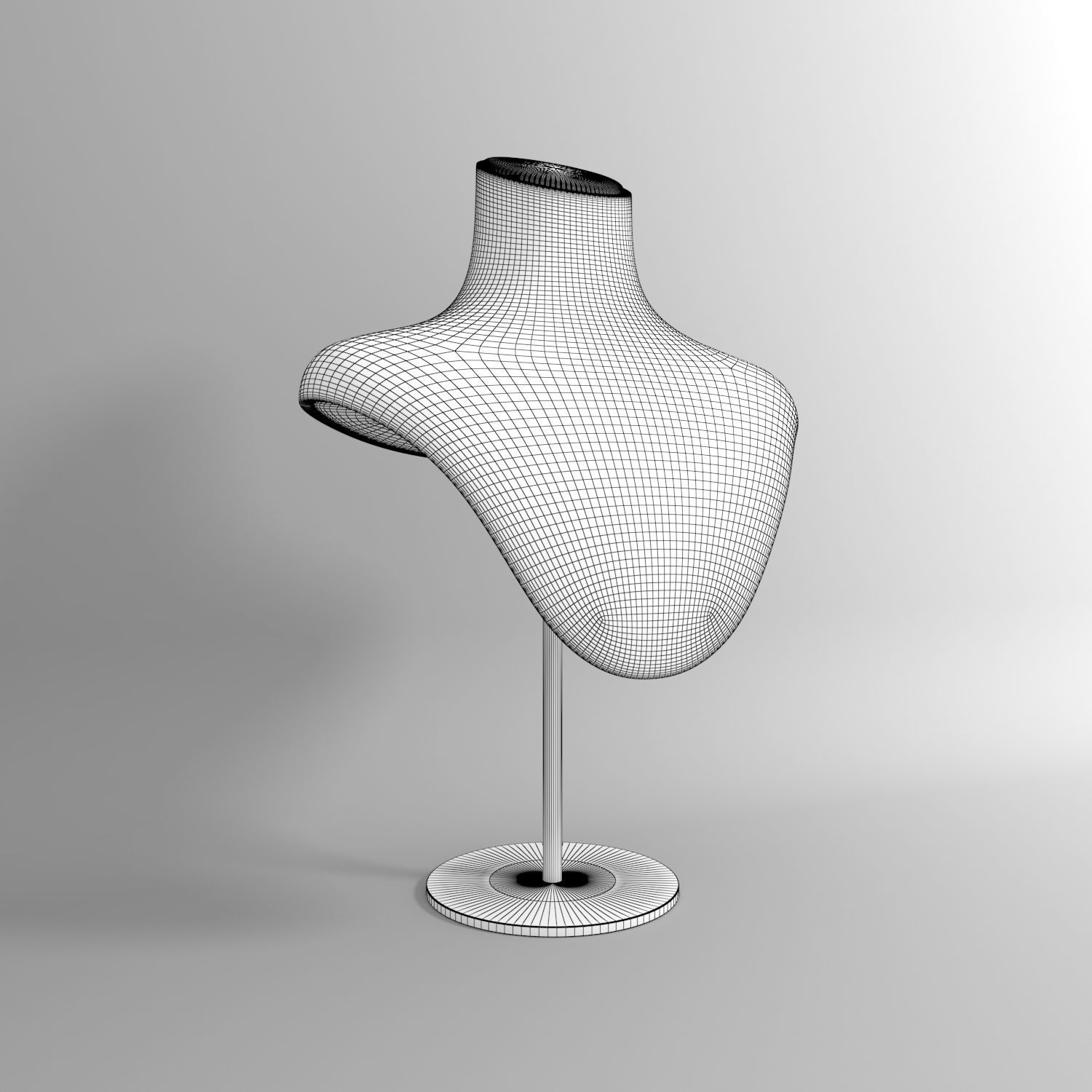 Neck Mannequin 3D model_4