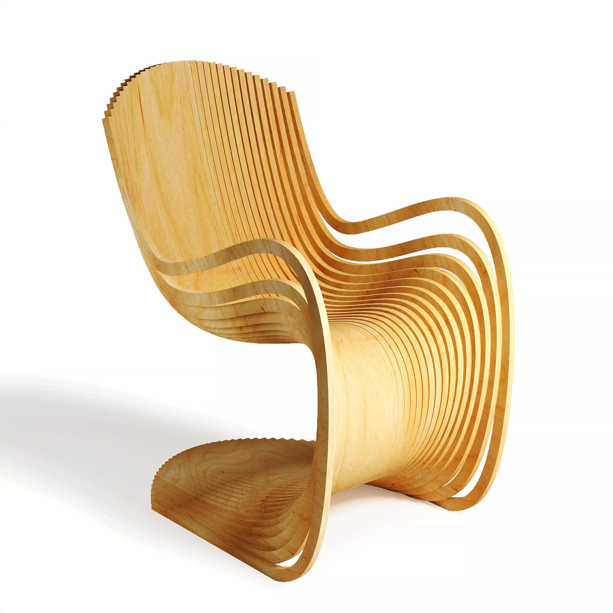 Parametric Chair 3D model_0