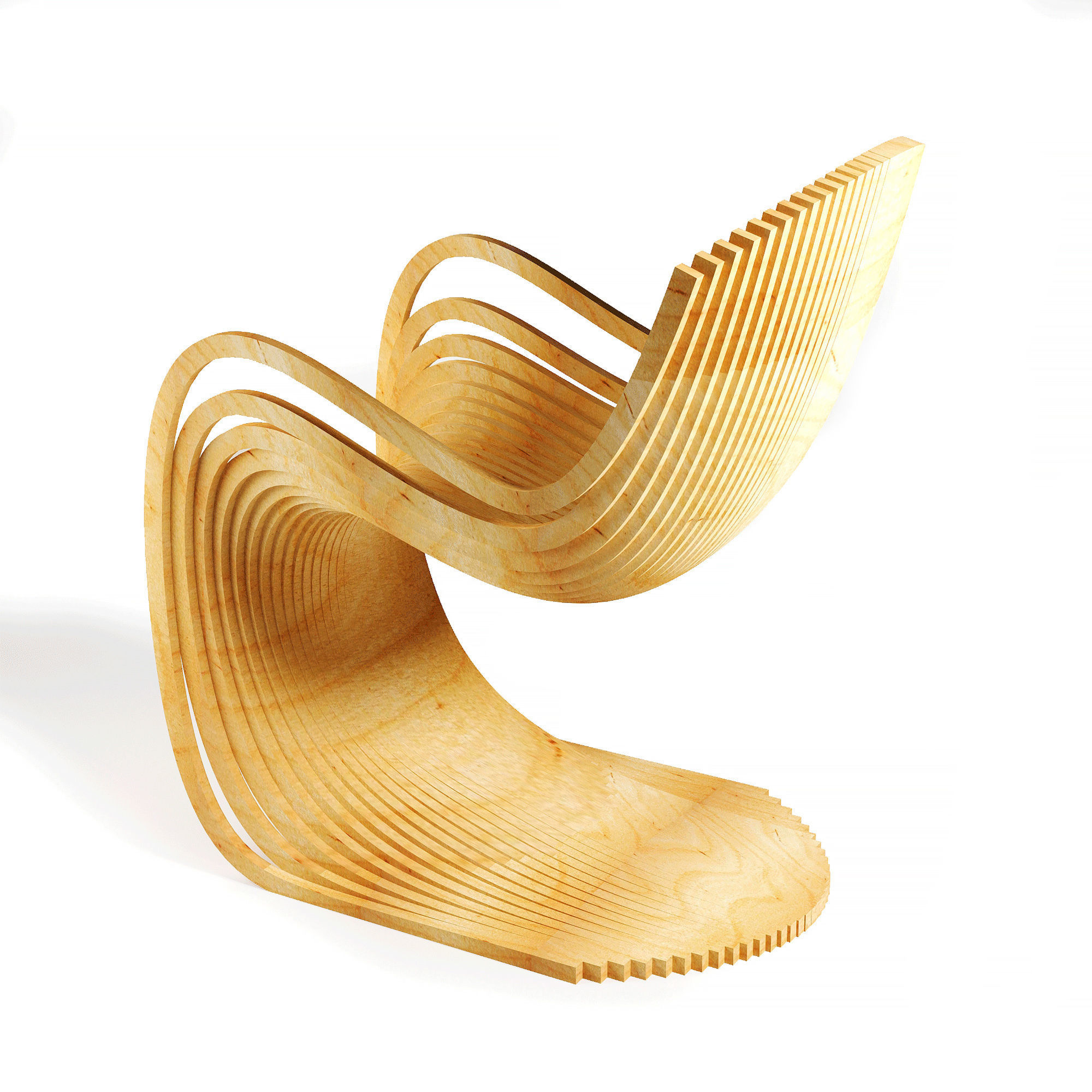 Parametric Chair 3D model_1