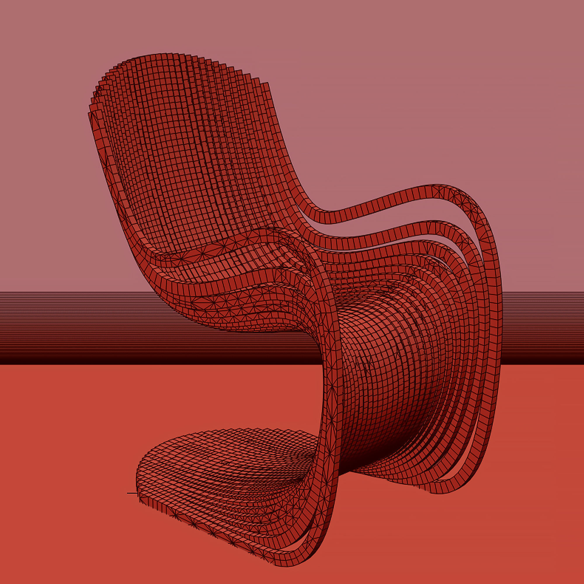 Parametric Chair 3D model_3