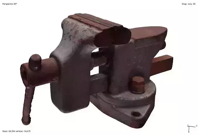 Old metal vise USSR