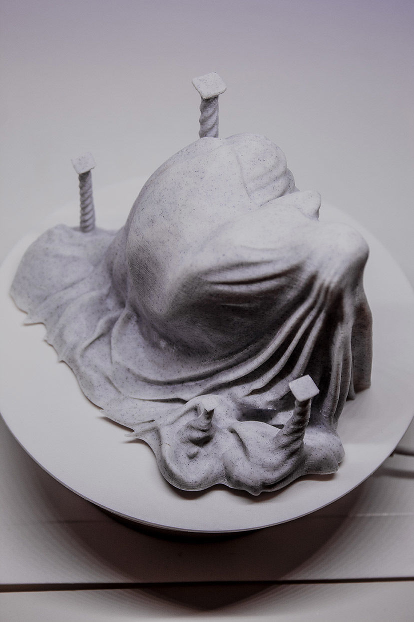 Cupid and Psyche statue in a romantic classical enivonment 3D print model_1