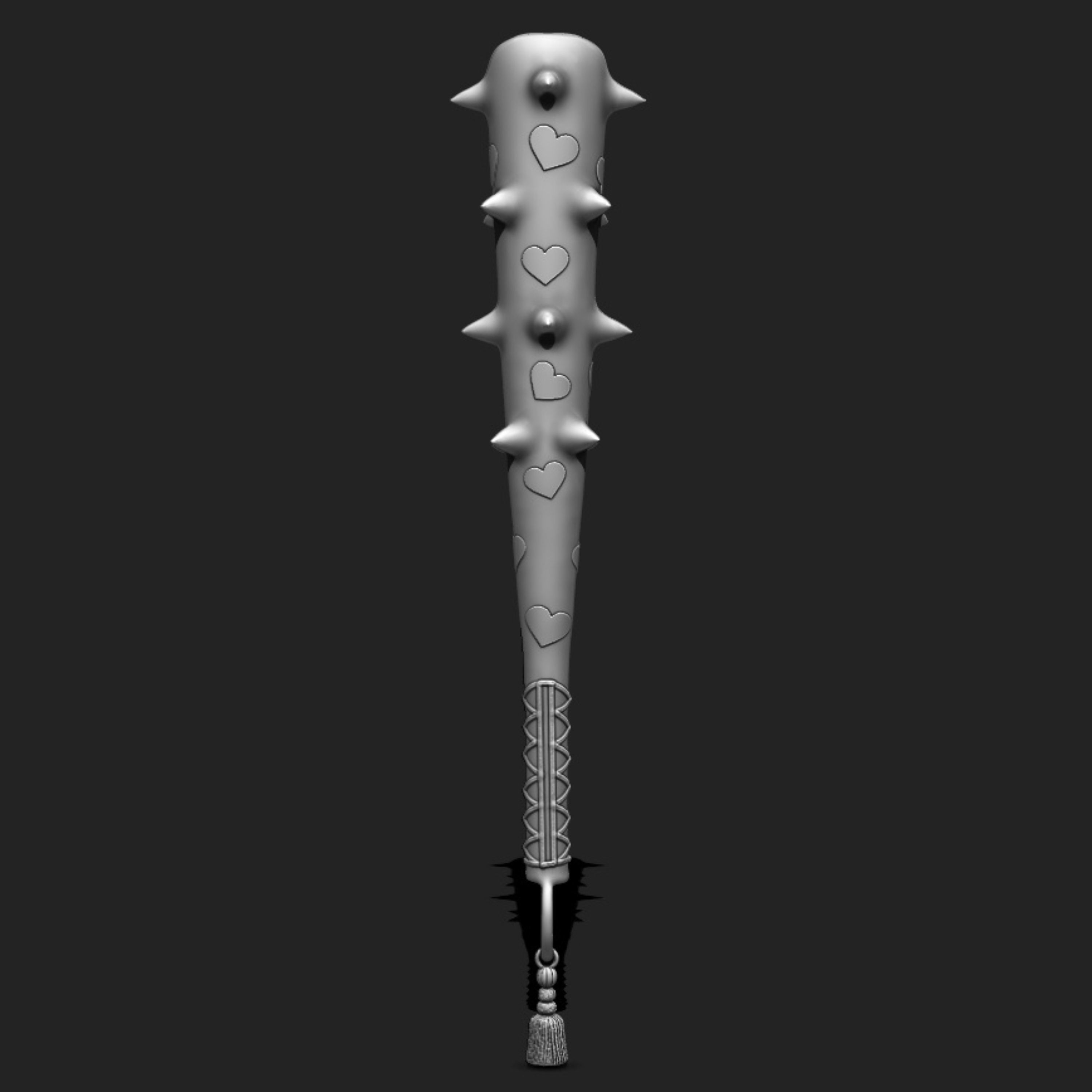 KAWAII - BASEBALL BAT - COMMERCIAL USE - WOLVES STUDIO Low-poly 3D model_2